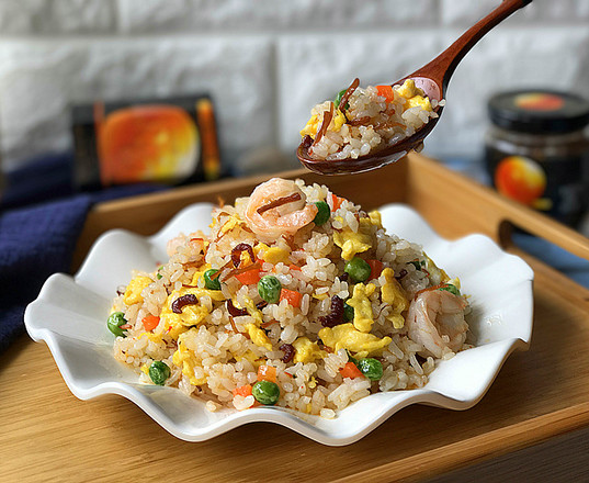 Fried Rice with Mixed Vegetables and Eggs in Xo Sauce