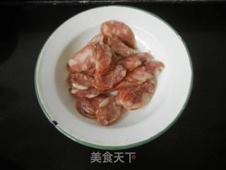 Stir-fried Sausage with Winter Bamboo Shoots recipe