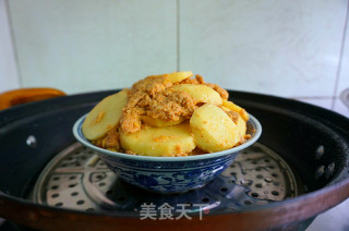 #trust之美# Steamed Meat with Rice Flour-the Taste of Hometown recipe