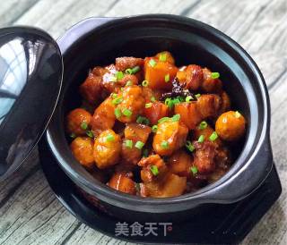 Braised Pork with Tiger Skin Egg recipe