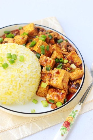 Mapo Tofu Rice Bowl recipe