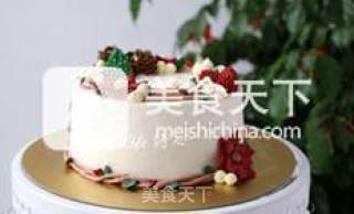 【christmas Cake】---korean Decorated Cake Three recipe