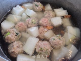 Winter Melon Meatball Soup recipe