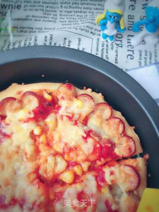 Thin Bottom Pizza with Bacon and Ham recipe