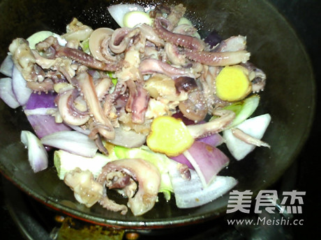 Pan-fried Squid Silk recipe