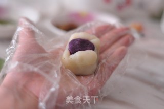 Mahjong Purple Sweet Potato Snowy Mooncake recipe