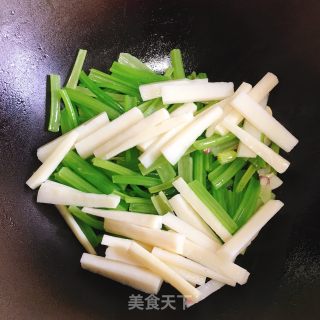 Celery and Yam Strips recipe