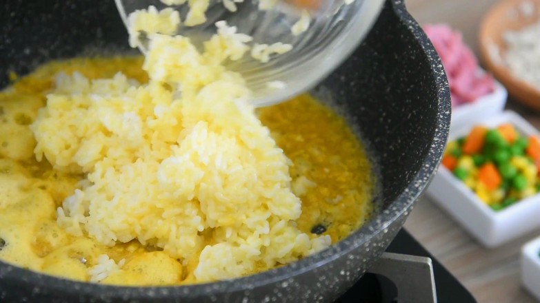 Golden Assorted Egg Fried Rice recipe