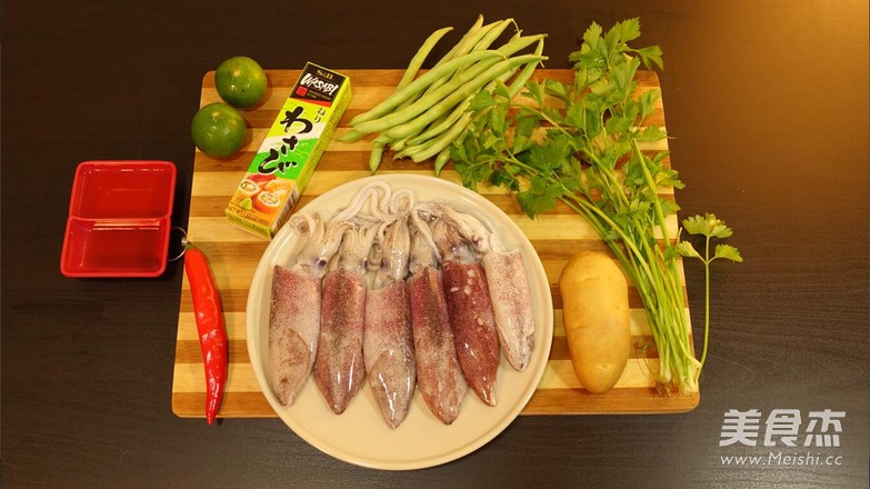 Thai Style Cold Squid recipe