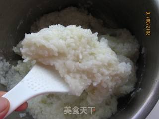 Glutinous Rice Balls with Rose Red Bean Paste recipe