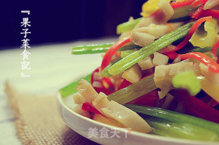 Stir-fried Lotus Root with Cress recipe