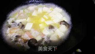 Braised Tofu with Sea Cucumber and Shrimp recipe