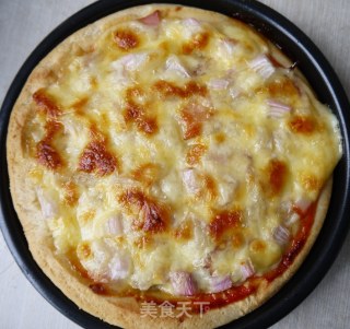 Onion Ham Pizza recipe