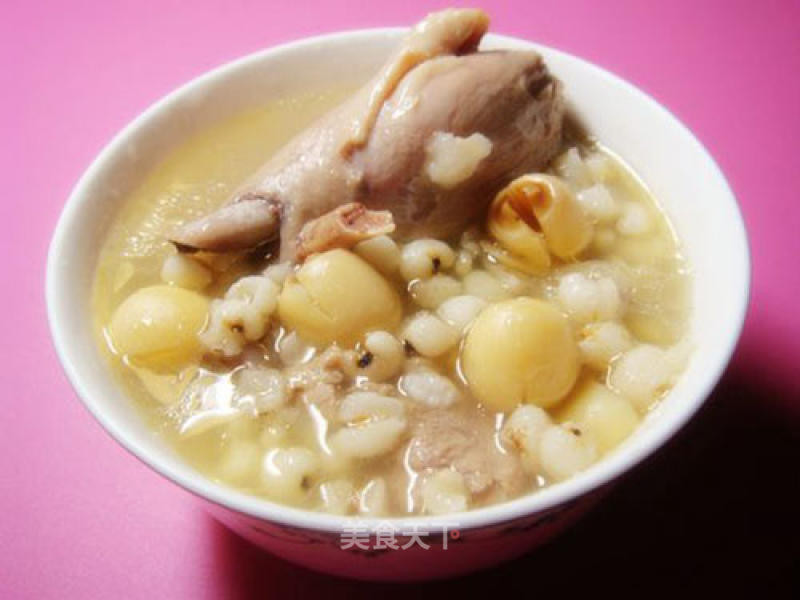 Duck Soup with Lotus Seed and Barley recipe