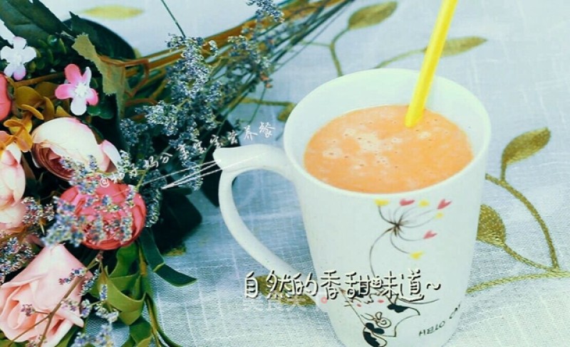 Baby Food Supplement-carrot and Papaya Milk Soup recipe