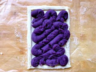 #aca Fourth Session Baking Contest# Making Pornographic Pastry Purple Sweet Potato Pie recipe