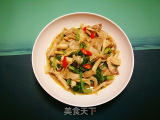 Stir-fried Chicken with Mushroom recipe