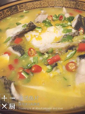 Fish Fillet in Golden Soup