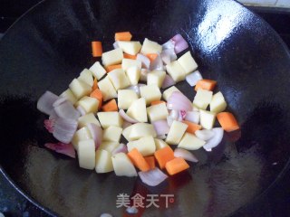 [golden Curry Chicken Chop Rice] The Temptation of Golden Color Can't Stop recipe