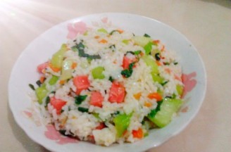 Fried Rice with Celery Ham
