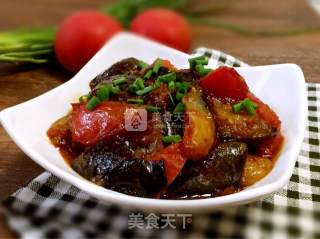 Stir-fried Eggplant with Tomatoes recipe