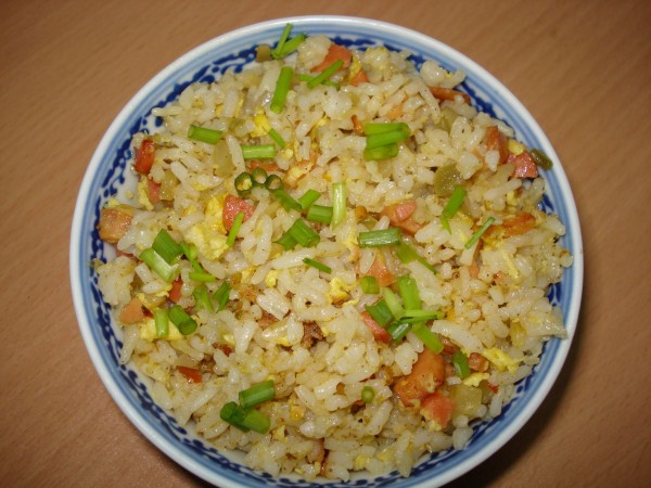 Curry Ham Sausage Fried Rice recipe