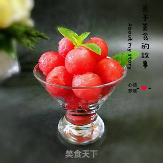 Yogurt Watermelon Balls recipe