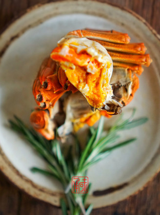 Chengwei Steamed Crab with Rosemary Sake recipe