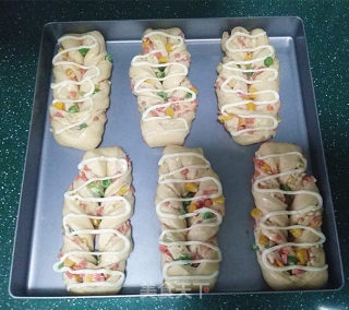 #trust之美# Mixed Vegetables, Ham and Cheese Bread Sticks recipe