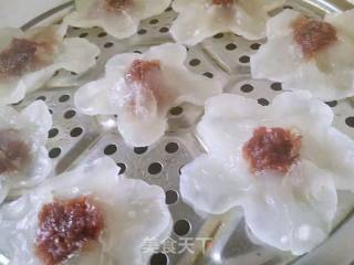 Plum Steamed Dumplings with Rose Sauce recipe