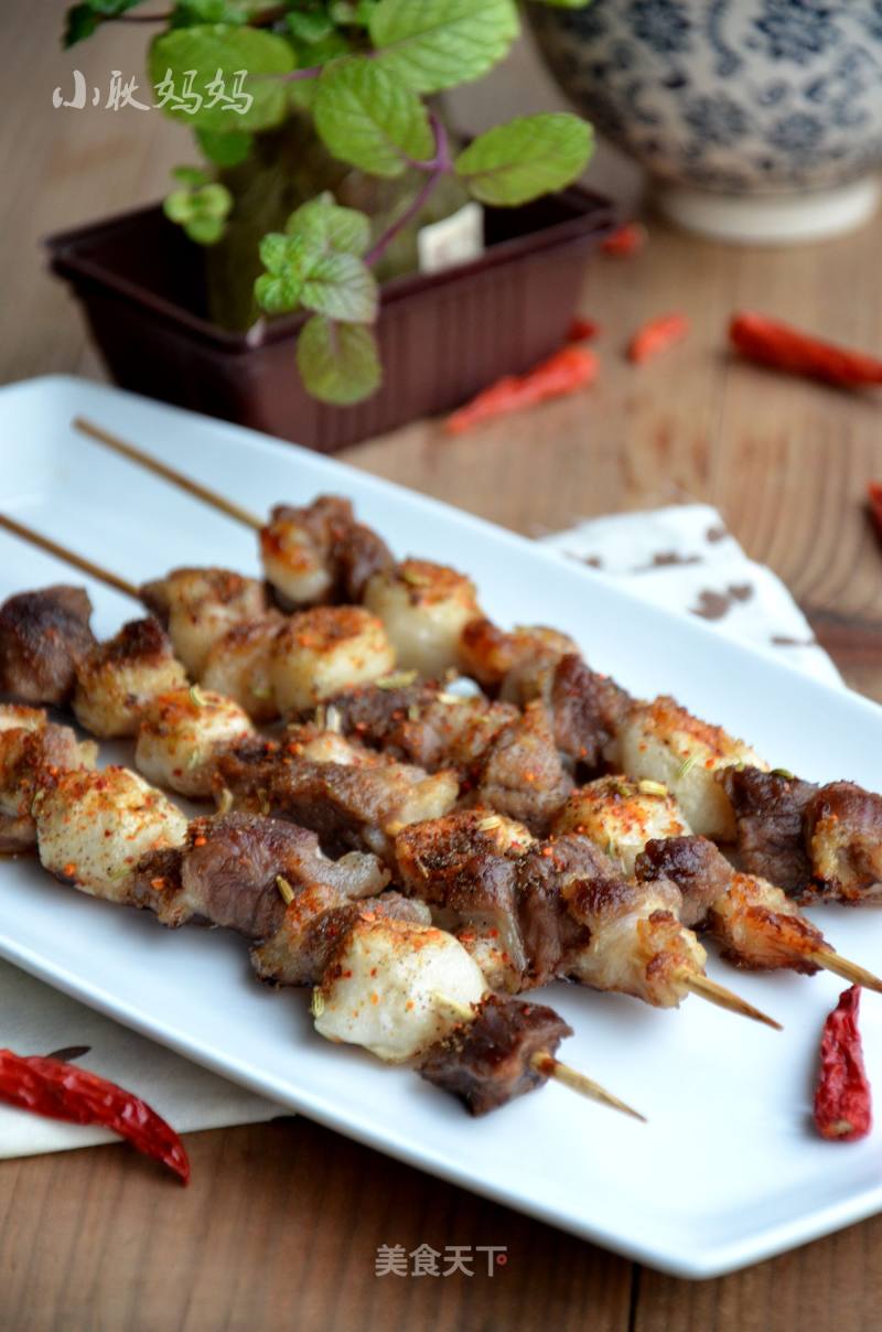 Fish Balls and Lamb Skewers recipe
