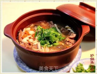 Winter Nourishing Soup "claypot Fish and Sheep Fresh" recipe