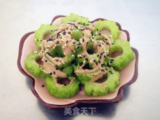 Bitter Gourd with Tahini Sauce recipe