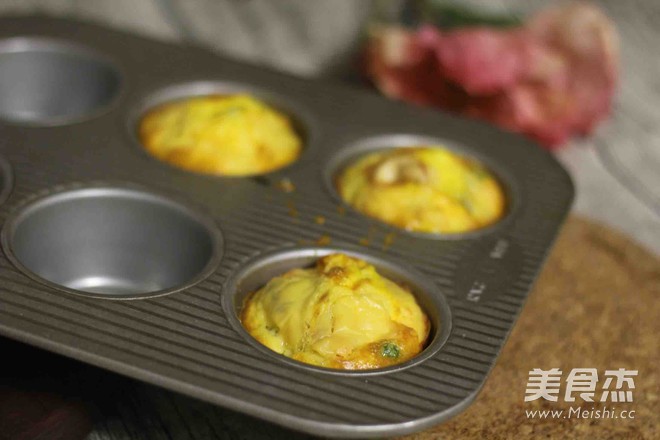 Quick Breakfast——vegetable Nut Egg Cup recipe