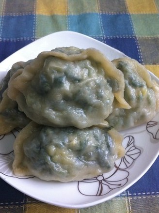 Steamed Dumplings with Amaranth, Egg and Shrimp Skin recipe