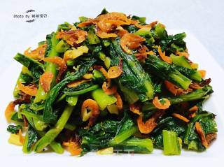 Krill Stirred Lettuce Leaves recipe