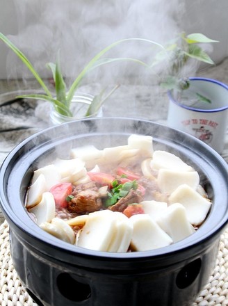 Rice Cake Pork Ribs Claypot recipe