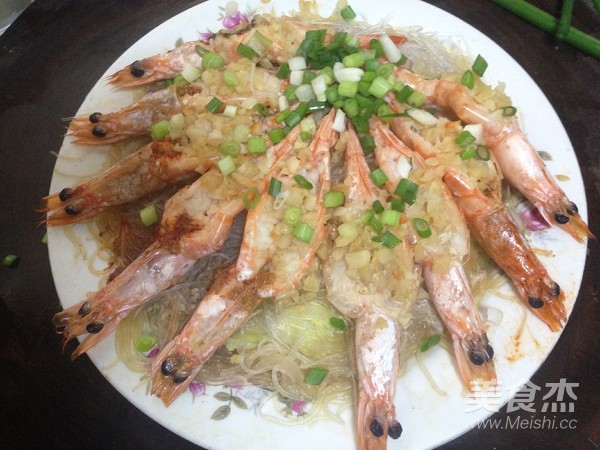 Steamed Prawns with Garlic Vermicelli recipe