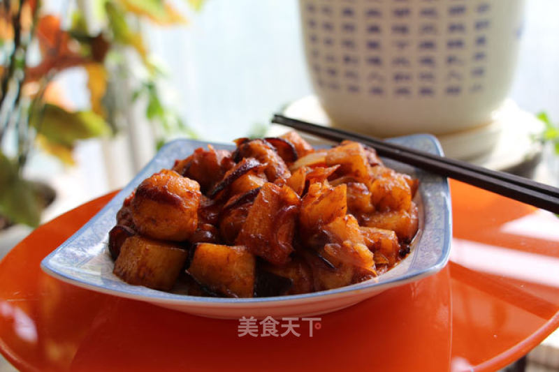 Fish Balls in Red Braised with Rice recipe