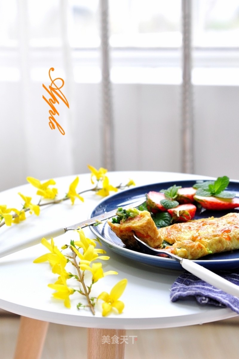 Spinach Cheese Omelette recipe