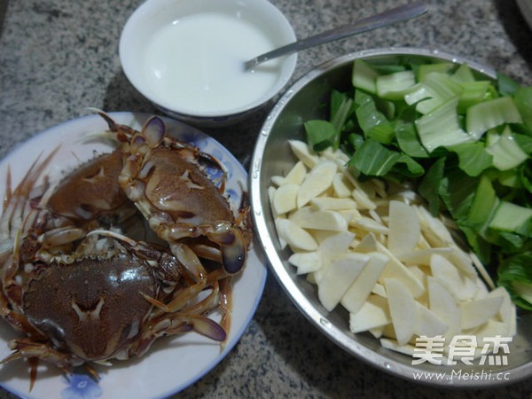 Rice White, Green Cabbage and Crab Soup recipe