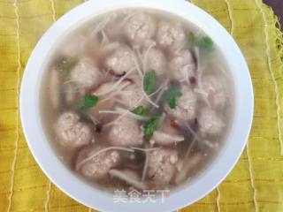 Mushroom Meatball Soup recipe