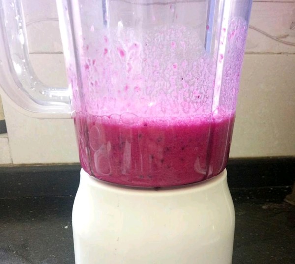 Red Dragon Fruit Milkshake recipe