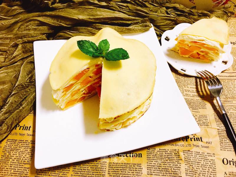 #新良第一节烤大赛#mango Layer Cake recipe