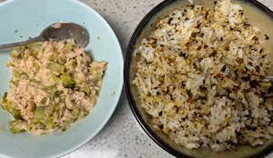 Full of Face Value 💯-tuna Fragrant Rice Ball Platter recipe