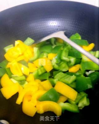 Stir-fried Bell Peppers with Garlic recipe