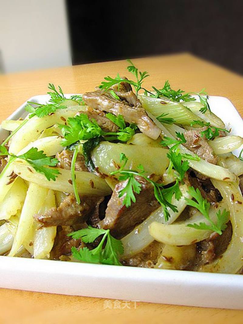 Fried Lamb Shoulder with Fennel Head recipe