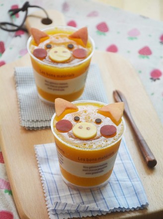 Piggy Jelly Mousse Cup recipe
