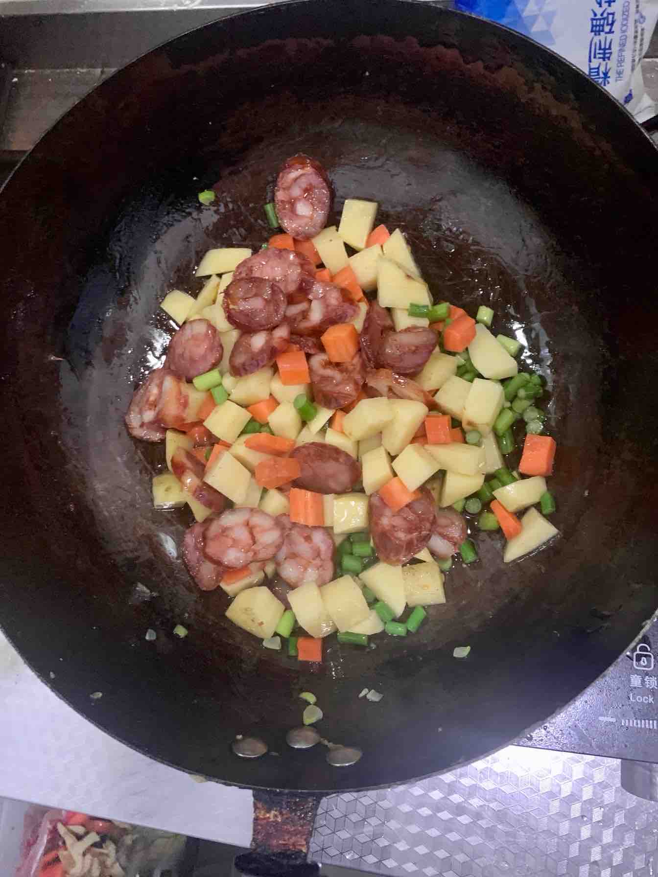Claypot Rice with Seasonal Vegetables recipe