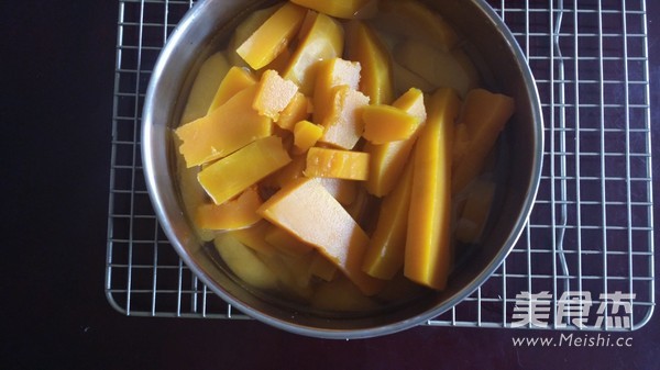 Fragrant Peach Squash Strips recipe